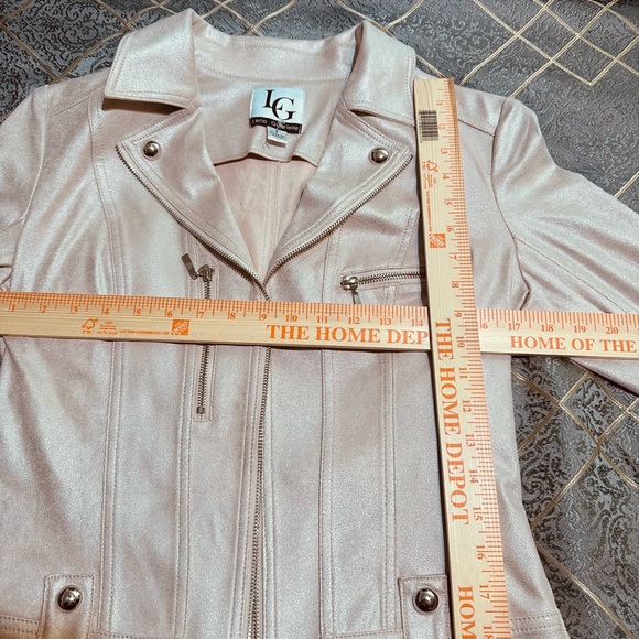 Lena Gabrielle beautiful casual novelty pink jacket, size 6 - Picture 12 of 14